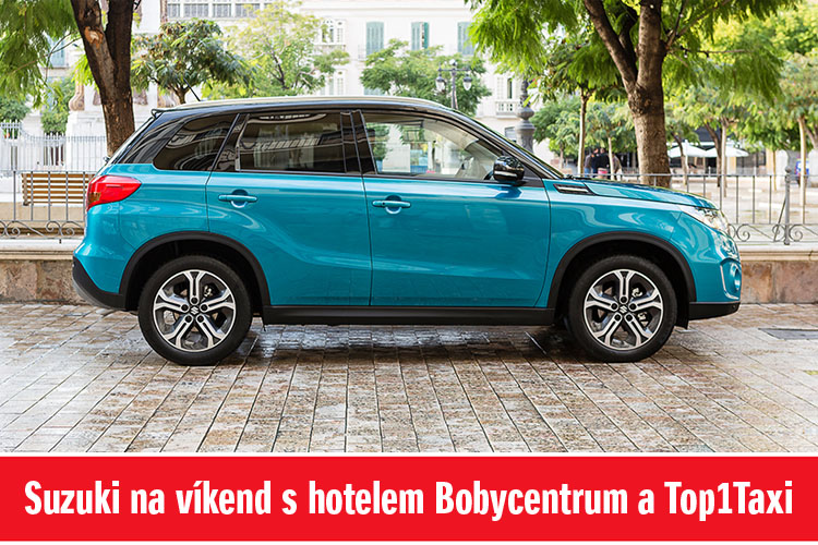 Suzuki na víkend s&nbsp;hotelem Bobycentrum a&nbsp;Top1Taxi