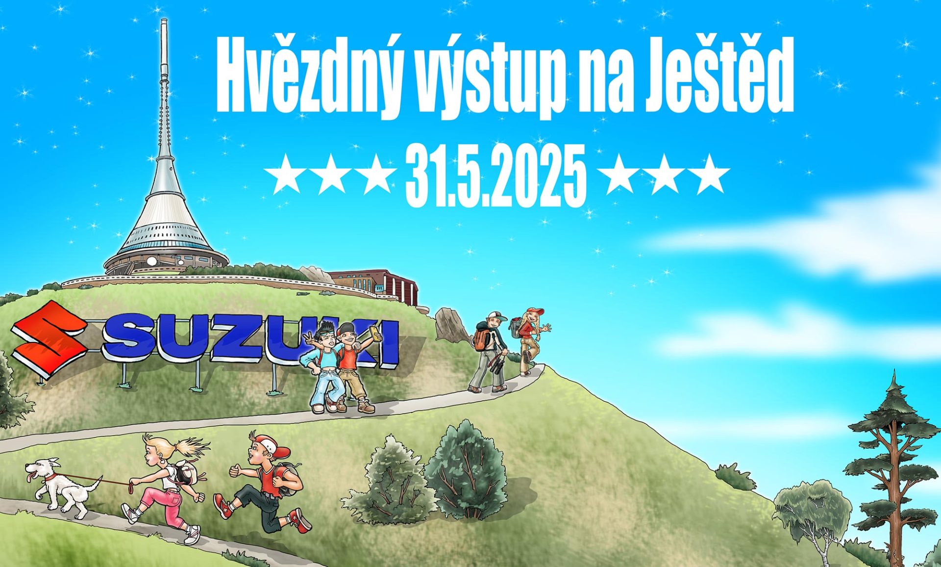 Hvězdný výstup na Ještěd se Suzuki 31.&nbsp;5.&nbsp;2025
