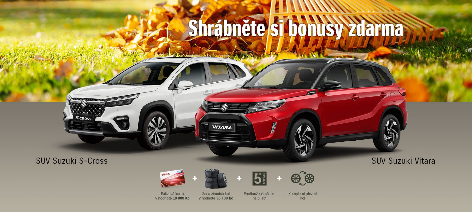 Akční podzimní nabídka pro Suzuki Vitara a&nbsp;S-Cross