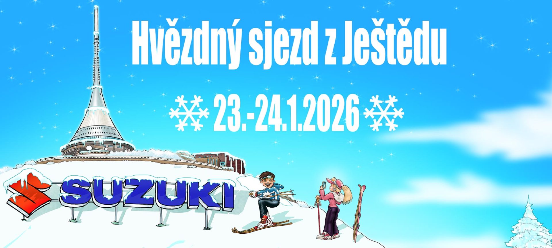 Lyžovačka na Ještědu pro majitele Suzuki